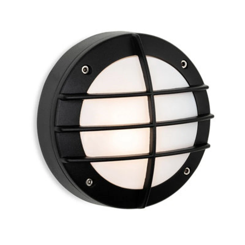 Image of Firstlight Nova Modern Style Bulkhead Grille in Black and Opal