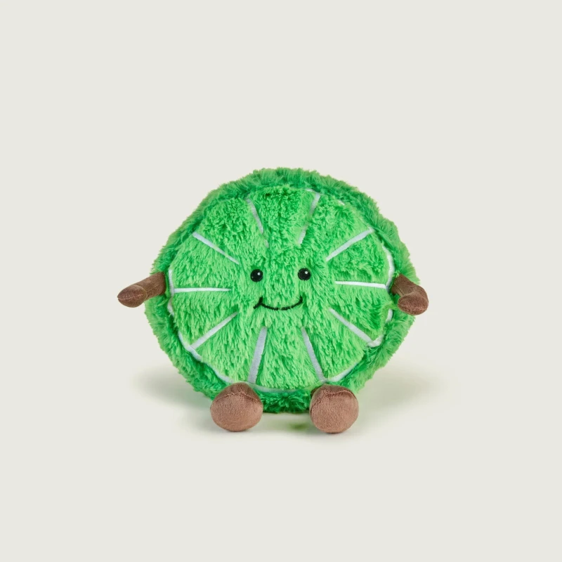 Image of Warmies Large Microwaveable Plush Lime Slice Green