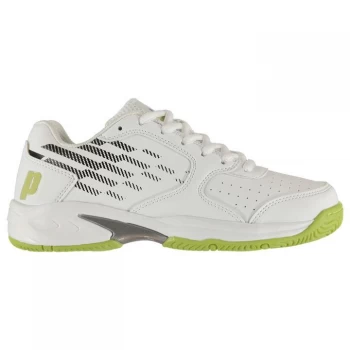 Image of Prince Reflex Tennis Shoes Juniors - White/Yellow