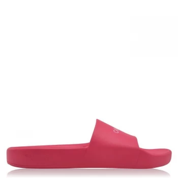 Image of Calvin Klein Logo Slides Junior - Pink TZK