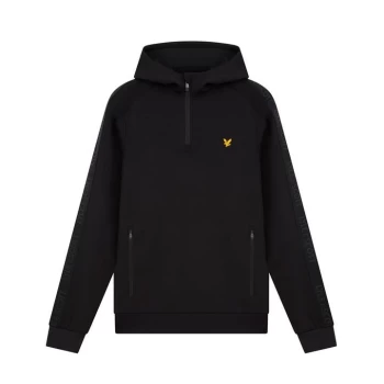 Image of Lyle and Scott Sport Tape Hoodie Mens - Black