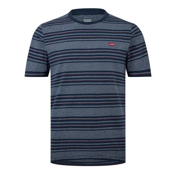 Image of Levis Navy Original Stripe Short Sleeve T-Shirt