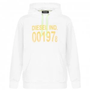 Image of Diesel 001978 Girk Hoodie - 100 White