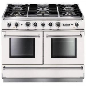 Image of Falcon FCON1092DFWHNGEU 82370 110cm 1092 Dual Fuel Range Cooker - White Finish