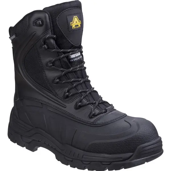 Image of Amblers Mens Safety AS440 Hybrid Metal Free Hi-Leg Waterproof Safety Boots Black Size 7