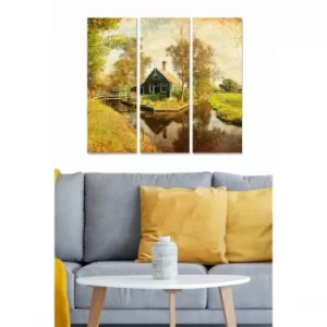 Image of MDF245557024 Multicolor Decorative MDF Painting (3 Pieces)