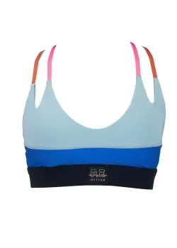 Image of P.E. Nation Womens Victory Sports Bra In Gray Mist