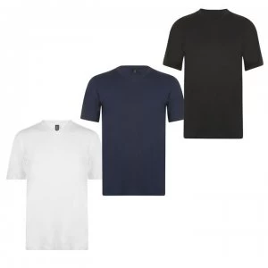 Image of Donnay Three Pack V Neck T Shirt Mens - White/Blck/Navy