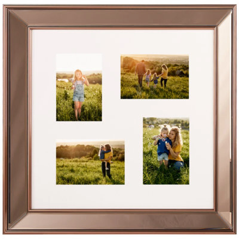 Image of Beliani Frame For 4 Photos Dabola Copper
