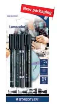 Image of Staedtler 60 BK permanent marker Black 4 pc(s)