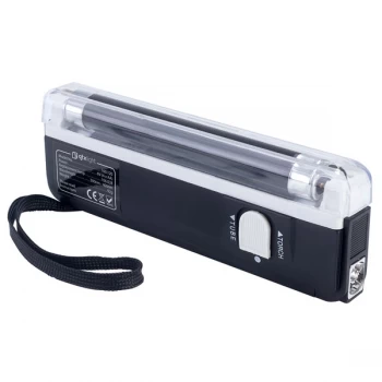 Image of QTX 160.120UK Lamp With Built In Black Light Projector - Black