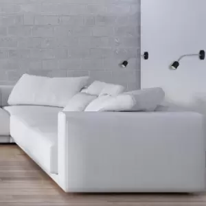 Image of Maxi Black Wall Lamp 1XGU10 High Quality Hand Made Scandi Style Wall Light Stylish Subtle And Fully Adjustable