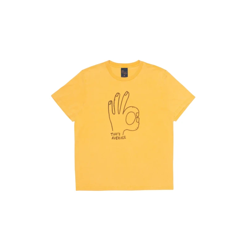 Image of Nudie Jeans T-Shirt Nudie Jeans Roy Average Jaune Unisex M