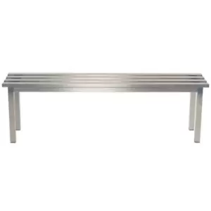 Image of Slingsby Aqua Mezzo Freestanding Changing Room Bench - Stainless Steel 1000mm Wi