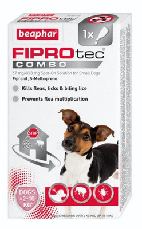 Image of Beaphar New Fiprotec Combo Small Dog 1 Pipette - Pack Of 6