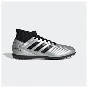 Image of adidas Predator 19.3 Junior Astro Turf Trainers - Silver/Black