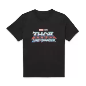 Image of Marvel Thor - Love and Thunder Logo Unisex T-Shirt - Black - 3XL