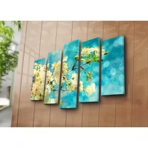 Image of 5PAT-10 Multicolor Decorative Canvas Painting (5 Pieces)