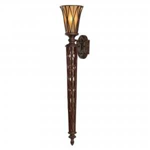 Image of 1 Light Indoor Wall Uplighter Firenze Gold, E14