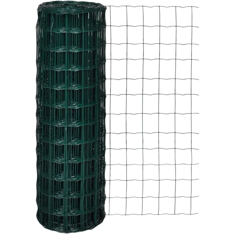 Image of vidaXL Euro Fence 25x1.2m with 100x100mm Garden Mesh Panel Screen Barrier