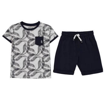 Image of SoulCal Short Set Infant Boys - Navy Palms