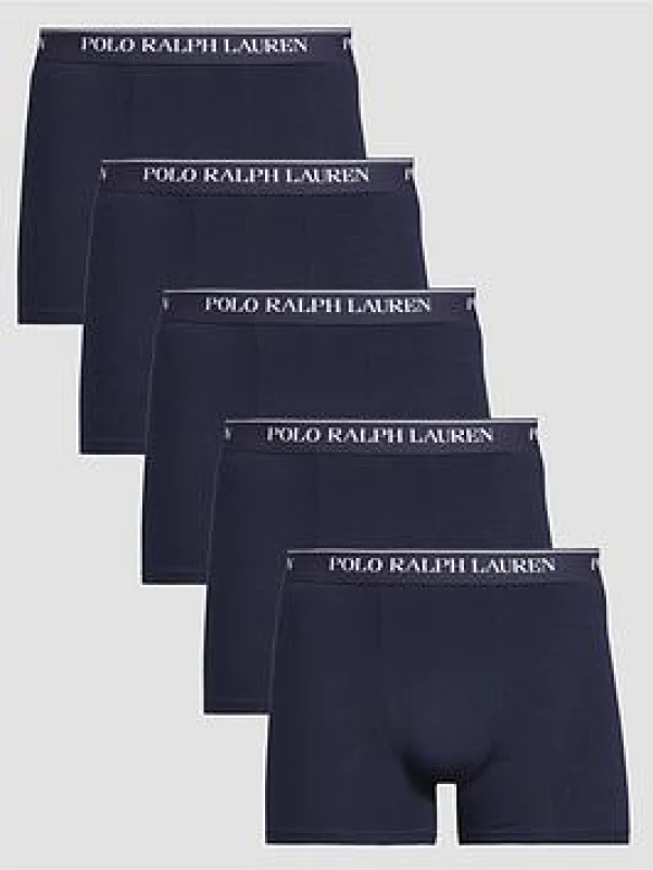 Image of Polo Ralph Lauren 5 Pack Mens Trunk Navy male