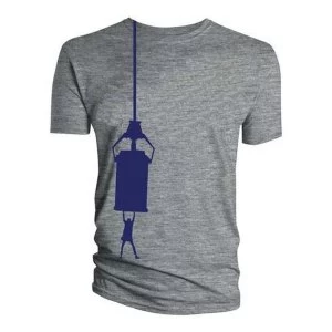 Image of Doctor Who - Tardis Hang Mens XXX-Large T-Shirt - Grey