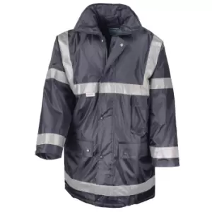 Image of Result Mens Work-Guard Workwear Management Coat (M) (Navy Blue)