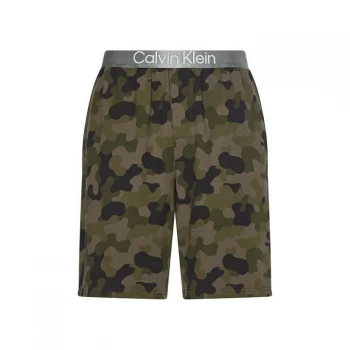 Image of Calvin Klein Galvanized Camo Short - Camo Army Green