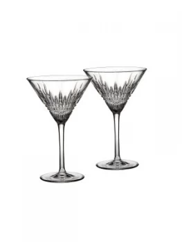 Image of Waterford Lismore Diamond Martini Set of 2