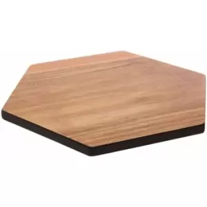 Image of Socorro Hexagonal Black Edge Chopping Board - Premier Housewares