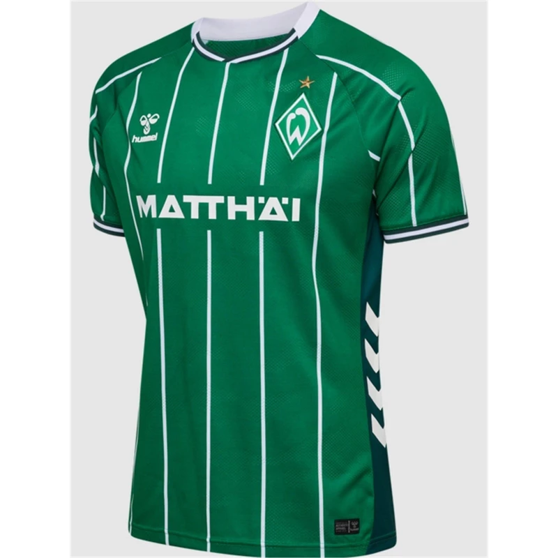 Image of Hummel Werder Bremen Home Shirt 2025 2026 Adults Green/White male Small