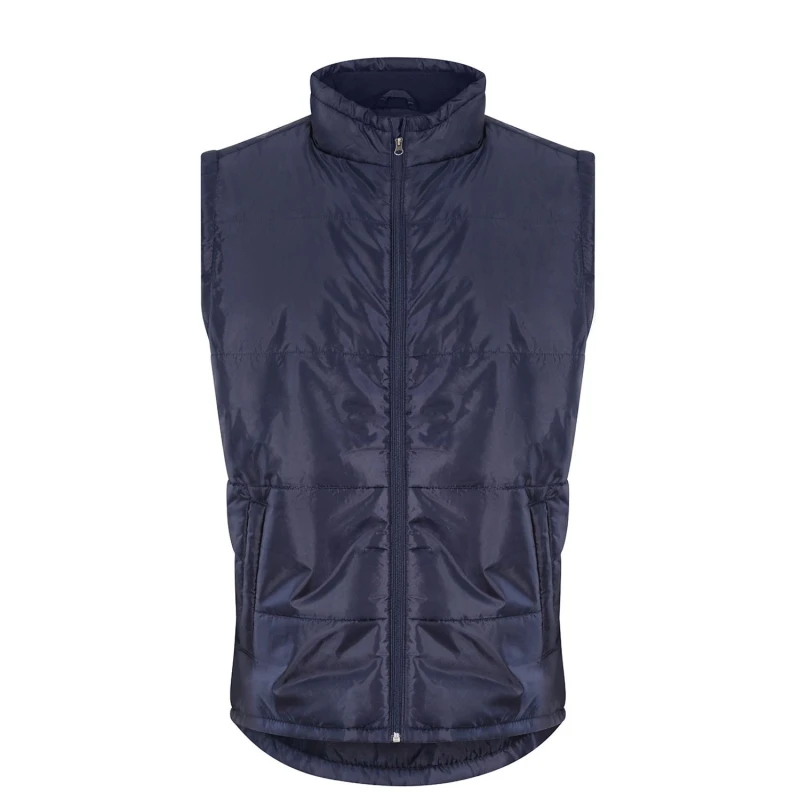 Image of PRO RTX Mens Quilted Black Gilet in Navy Size: Small Navy Male S