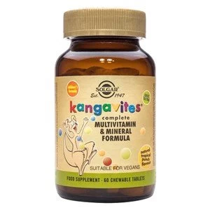 Image of Solgar Kangavitesamp174 Multivitamin and Mineral Chewable Tablets Tropical Punch 60 chewable tablets