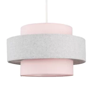 Image of Weaver Pendant Shade in Grey and Pink