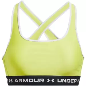 Image of Under Armour Medium Support Crossback Bra Womens - Yellow