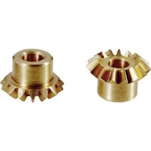 Image of Reely Brass bevel gear wheel Module Type: 0.75 No. of teeth: 30, 30 1 Pair