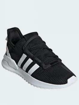 Image of adidas Originals U_Path Run Childrens Trainers - Black/White, Size 2