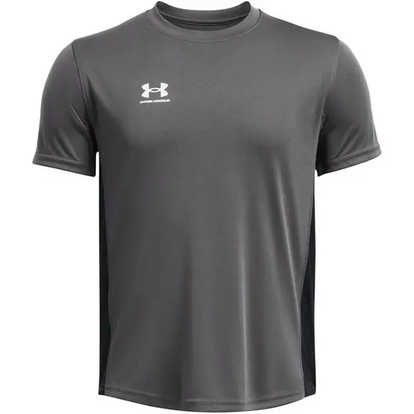 Image of Under Armour B's Challenger Train SS Short Sleeve Performance T-Shirts 7-8 (S) Grey 68356202175