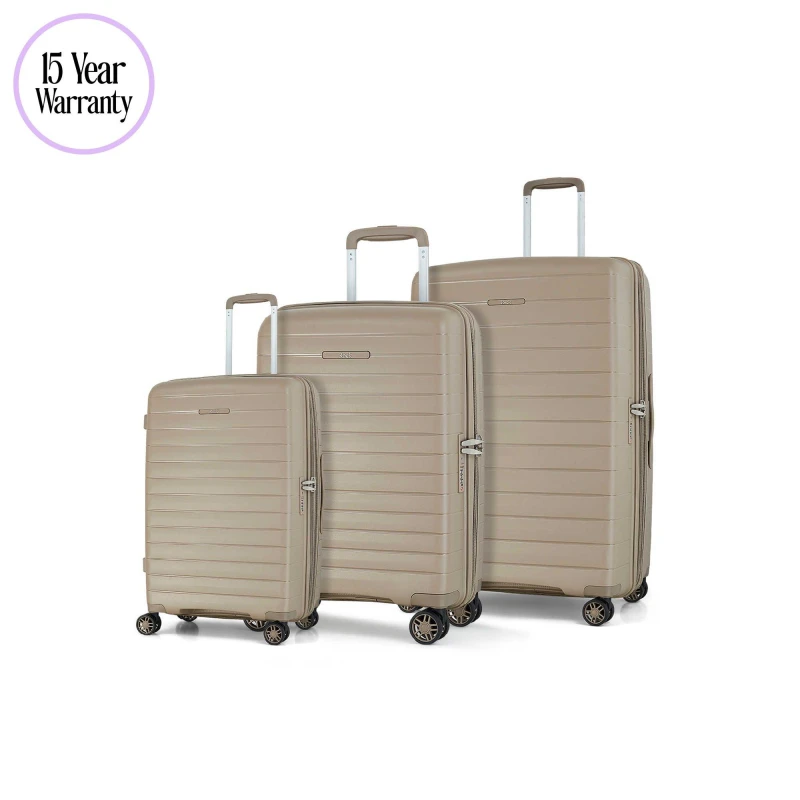 Image of Rock Rock Palma Medium Suitcase Champagne - Rock - Size: Medium Champagne Medium SH50002