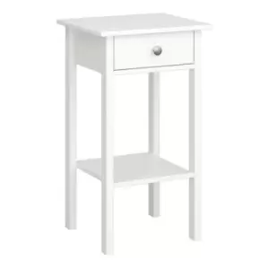 Image of Tromso 1 Drawer Nightstand Off White