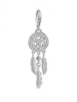 Image of Thomas Sabo Sterling Silver Charm Club Heart Dreamcatcher Charm