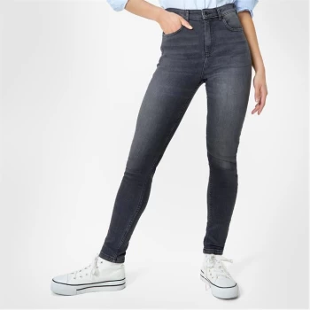 Image of Jack Wills Elwick High Rise Skinny Jeans - Washed Black