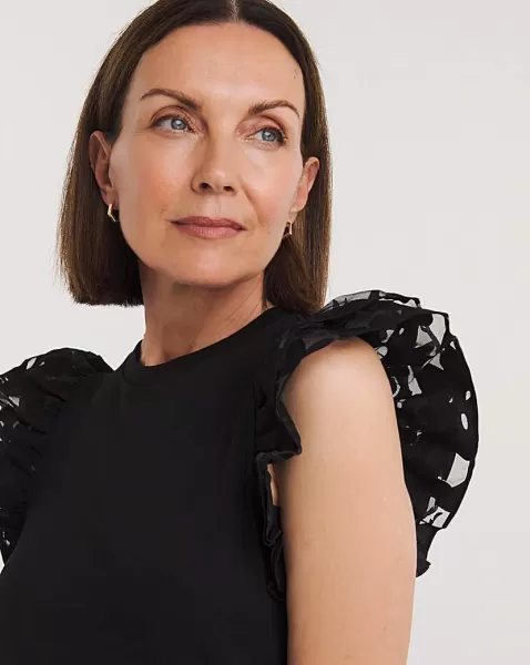 Image of Ted Baker Bobyann Ruffle Devore Top