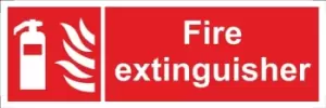 Image of Fire Extinguisher Sign Vinyl 100mm x 300mm SS027SA CASTLE PROMOTIONS
