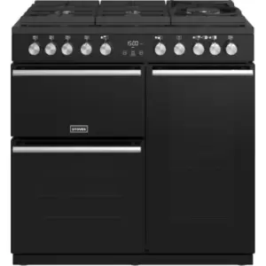 Image of Stoves Precision DX S900GTG 90cm Dual Fuel Range Cooker - Black - A/A/A Rated