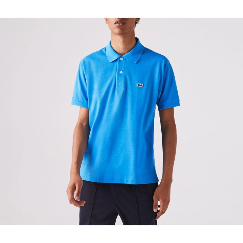 Image of Lacoste Classic Fit L.12.12 Original Piqu Polo Shirt Short Sleeve Polos XS Blue 29473518310