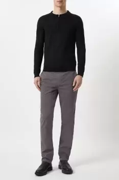 Image of Slim Fit Charcoal Chino Trousers