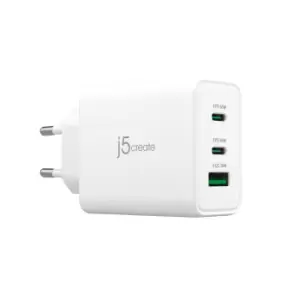 Image of j5create JUP3365E-EN 65W GaN USB-C 3-Port Charger