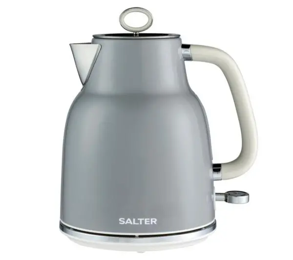 Image of SALTER Retro EK5737 Jug Kettle - Grey, Silver/Grey 5054061506129